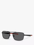 Scuderia Ferrari square sunglasses matte black/black, UK version