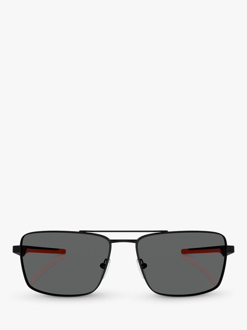 Scuderia Ferrari square sunglasses matte black/black, UK version