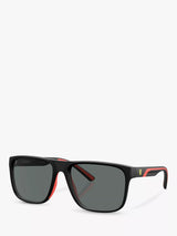 John Lewis Scuderia Ferrari FZ600 Men's Polarized Rectangular Sunglasses Matte Black- Buy online at McGrocer