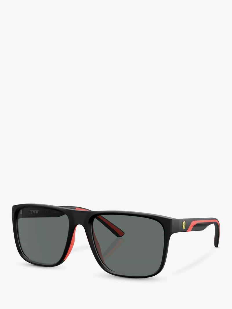 Scuderia Ferrari polarized rectangular sunglasses matte black - British product