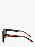 Scuderia Ferrari polarized rectangular sunglasses matte black - British product