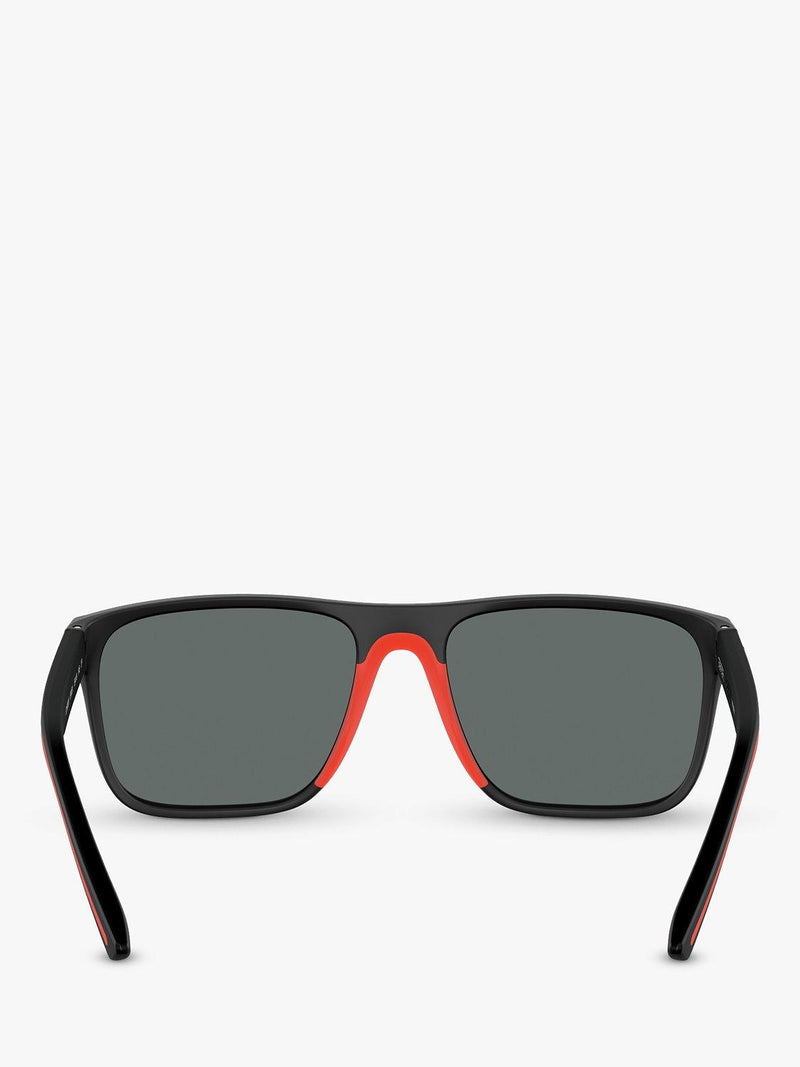 Scuderia Ferrari polarized rectangular sunglasses matte black - British product