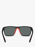 Scuderia Ferrari polarized rectangular sunglasses matte black - British product