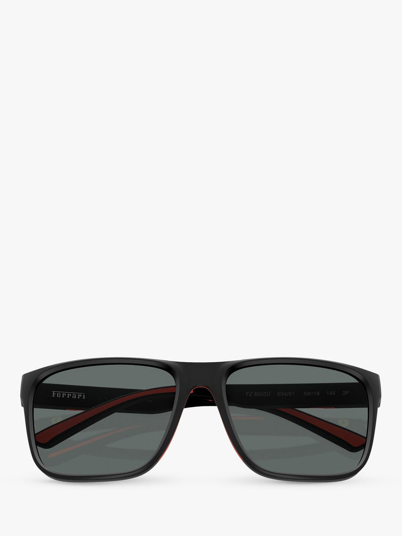 Scuderia Ferrari polarized rectangular sunglasses matte black - British product