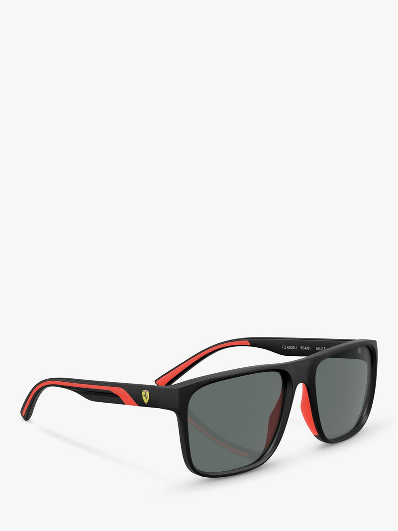 Scuderia Ferrari polarized rectangular sunglasses matte black - British product