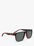 Scuderia Ferrari polarized rectangular sunglasses matte black - British product