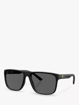 John Lewis Scuderia Ferrari Men's Square Sunglasses Matte Black/Black- Buy online at McGrocer