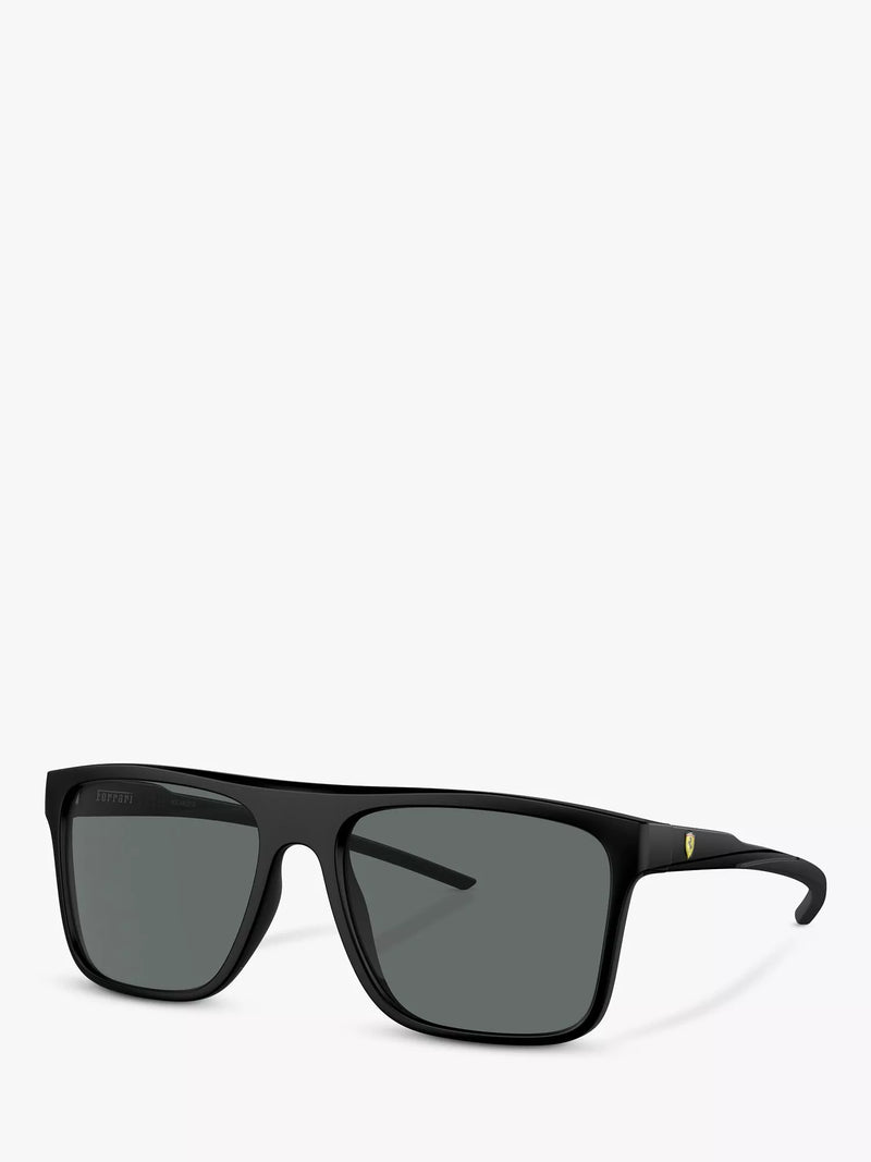Scuderia Ferrari men's polarized rectangular sunglasses matte black - British product