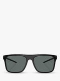 Scuderia Ferrari men's polarized rectangular sunglasses matte black - British product
