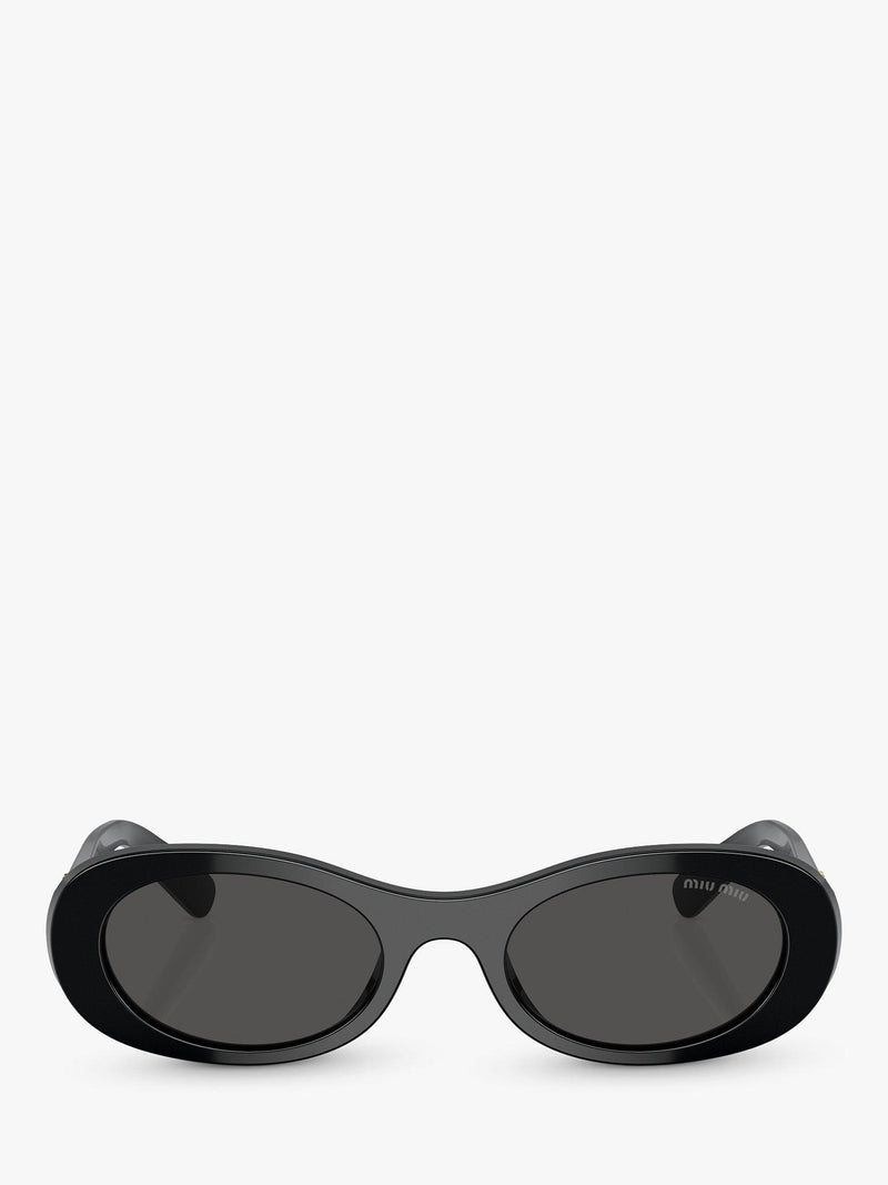 Miu Miu women's oval sunglasses black, imported from the UK