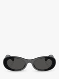 Miu Miu women's oval sunglasses black, imported from the UK