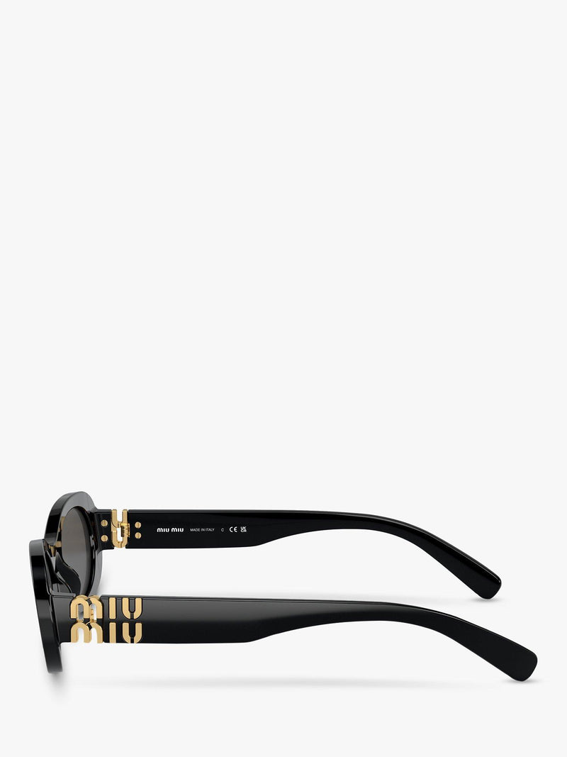 Miu Miu women's oval sunglasses black, imported from the UK