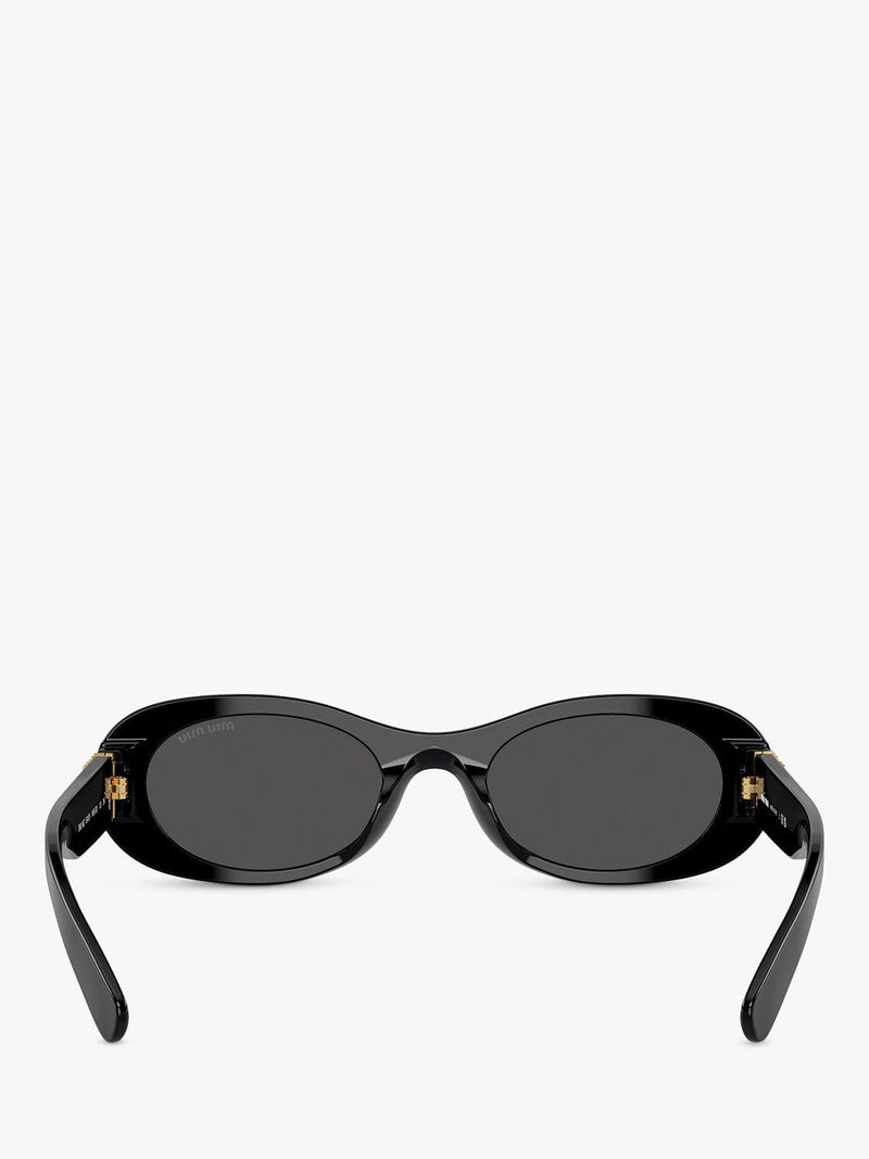 Miu Miu women's oval sunglasses black, imported from the UK