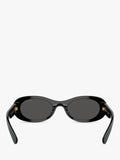 Miu Miu women's oval sunglasses black, imported from the UK