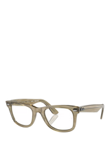 John Lewis Ray-Ban RB2140 Men's D-Frame Sunglasses Photo Striped Grey/Clear- Buy online at McGrocer