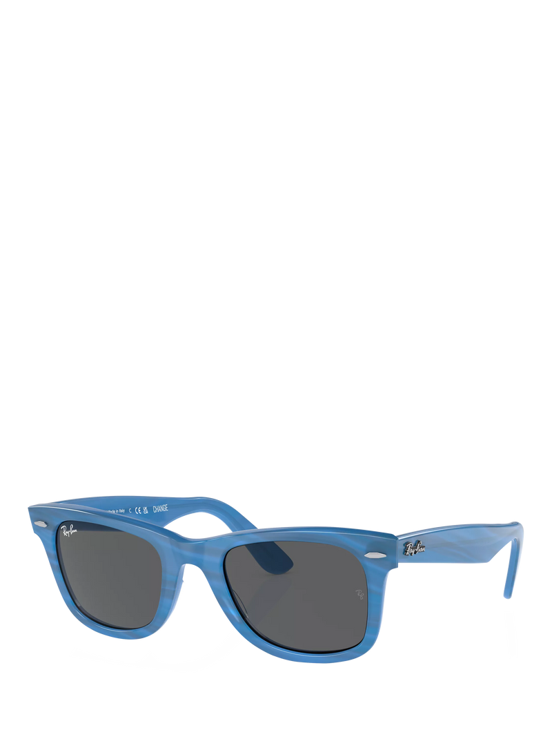 Ray-Ban RB2140 rectangular sunglasses blue, imported from the UK