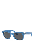 Ray-Ban RB2140 rectangular sunglasses blue, imported from the UK