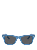 Ray-Ban RB2140 rectangular sunglasses blue, imported from the UK