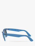 Ray-Ban RB2140 rectangular sunglasses blue, imported from the UK