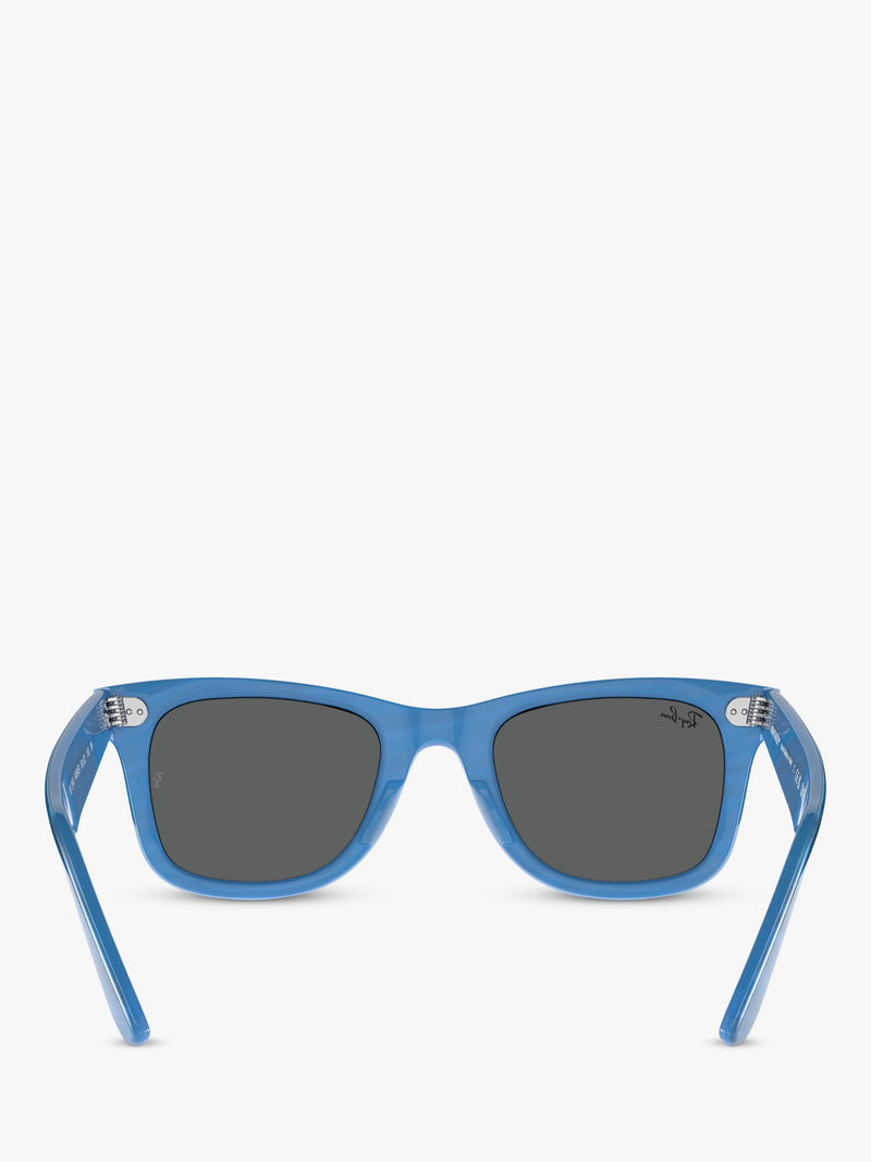 Ray-Ban RB2140 rectangular sunglasses blue, imported from the UK