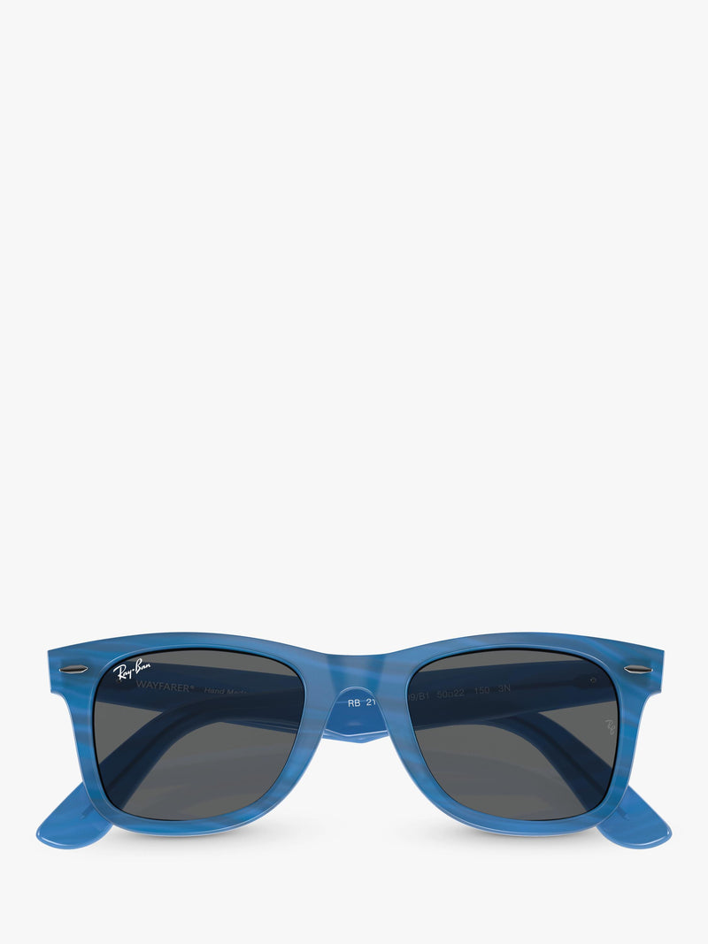 Ray-Ban RB2140 rectangular sunglasses blue, imported from the UK