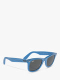 Ray-Ban RB2140 rectangular sunglasses blue, imported from the UK