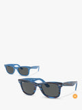 Ray-Ban RB2140 rectangular sunglasses blue, imported from the UK