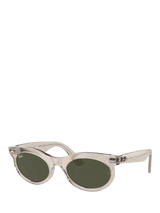 John Lewis Ray-Ban RB2242 Women's Oval Sunglasses Photo Waves Grey- Buy online at McGrocer