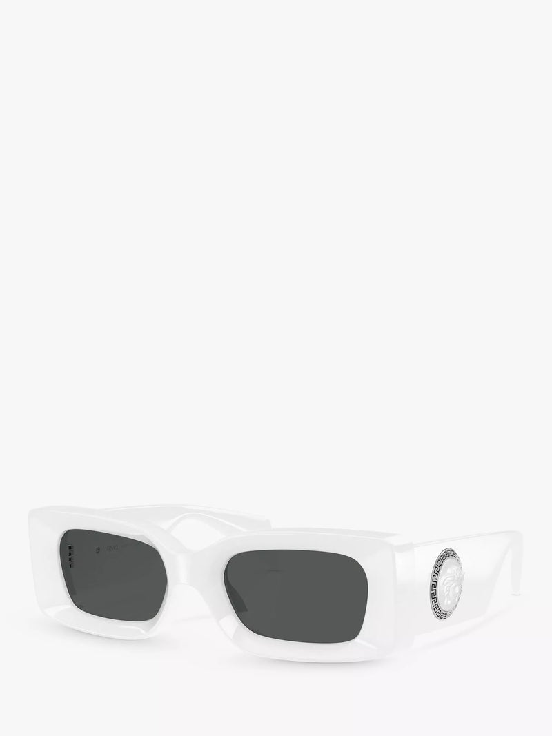 Versace white rectangular sunglasses (British brand)