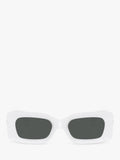 Versace white rectangular sunglasses (British brand)