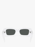 Versace white rectangular sunglasses (British brand)