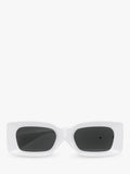 Versace white rectangular sunglasses (British brand)