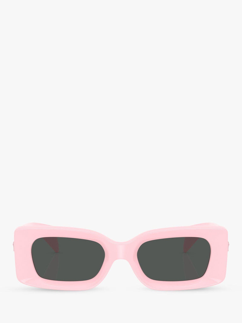 Versace women's rectangular sunglasses pink, UK version