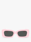 Versace women's rectangular sunglasses pink, UK version
