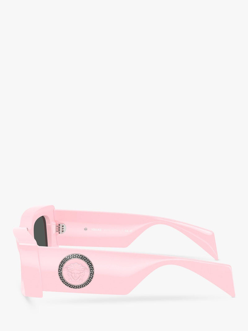 Versace women's rectangular sunglasses pink, UK version