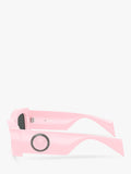 Versace women's rectangular sunglasses pink, UK version