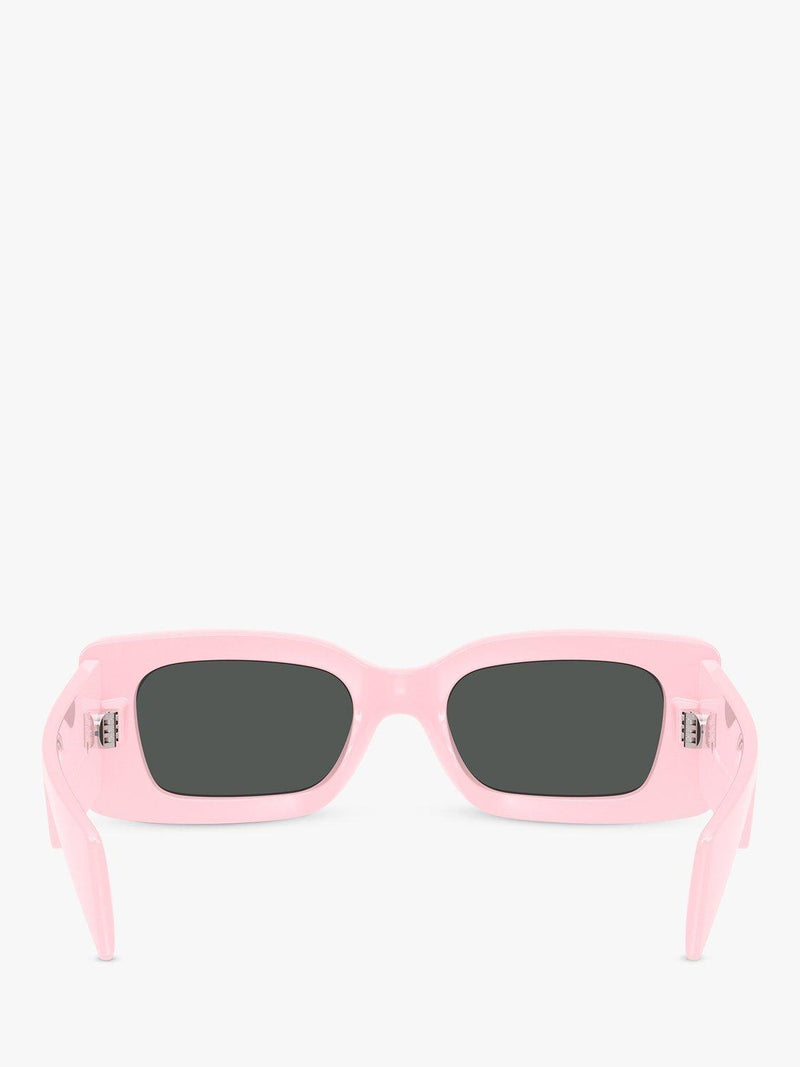 Versace women's rectangular sunglasses pink, UK version