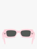 Versace women's rectangular sunglasses pink, UK version
