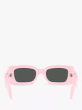 Versace women's rectangular sunglasses pink, UK version