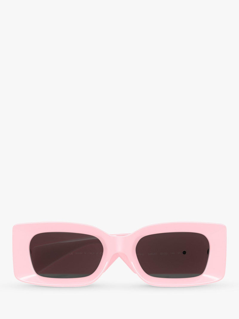 Versace women's rectangular sunglasses pink, UK version