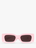 Versace women's rectangular sunglasses pink, UK version