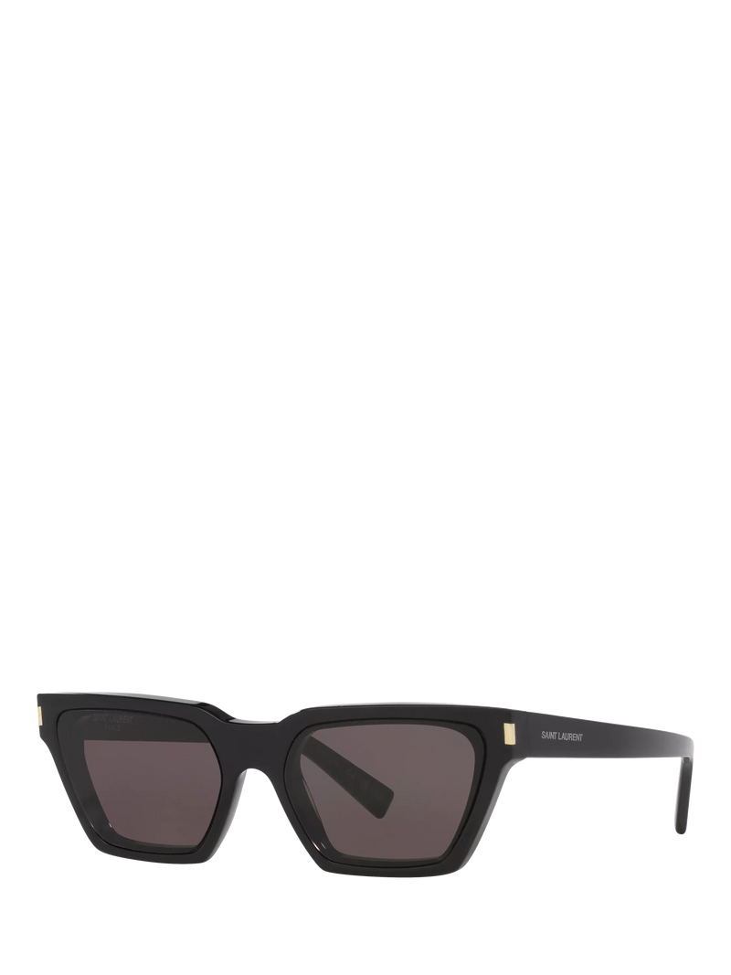 Yves Saint Laurent rectangular sunglasses black 57mm lens (British brand)