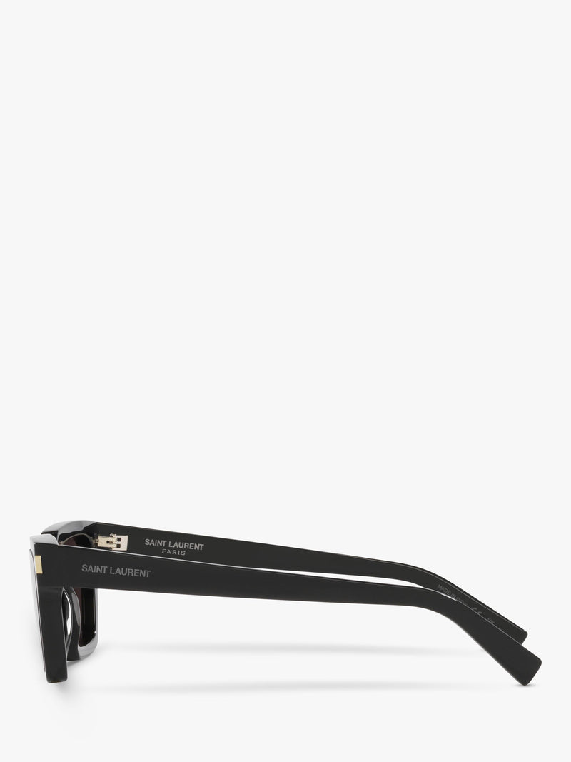 Yves Saint Laurent rectangular sunglasses black 57mm lens (British brand)