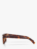 Yves Saint Laurent brown rectangular sunglasses (British brand)