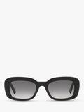 YSL black rectangular sunglasses hard case, UK version