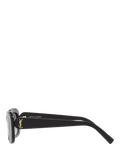 YSL black rectangular sunglasses hard case, UK version