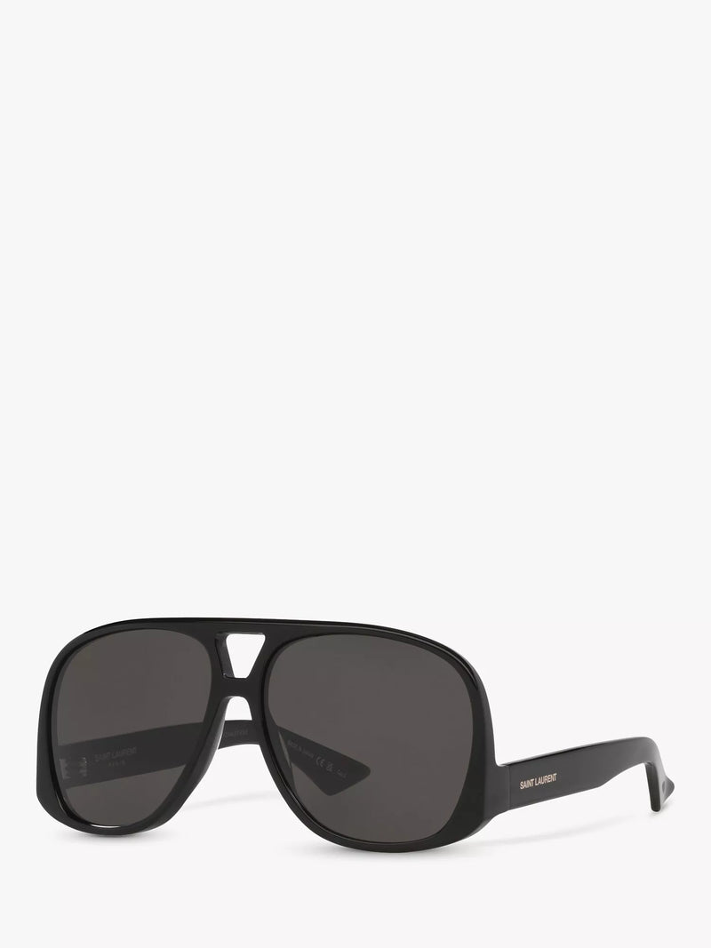 Yves Saint Laurent black aviator sunglasses, imported from the UK