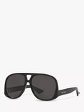 Yves Saint Laurent black aviator sunglasses, imported from the UK