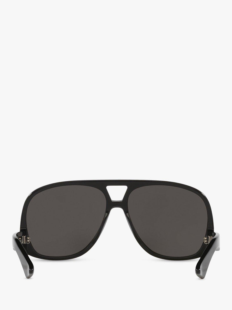 Yves Saint Laurent black aviator sunglasses, imported from the UK