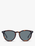 Le Specs Fire Starter polarized round sunglasses matte tortoise, imported from the UK